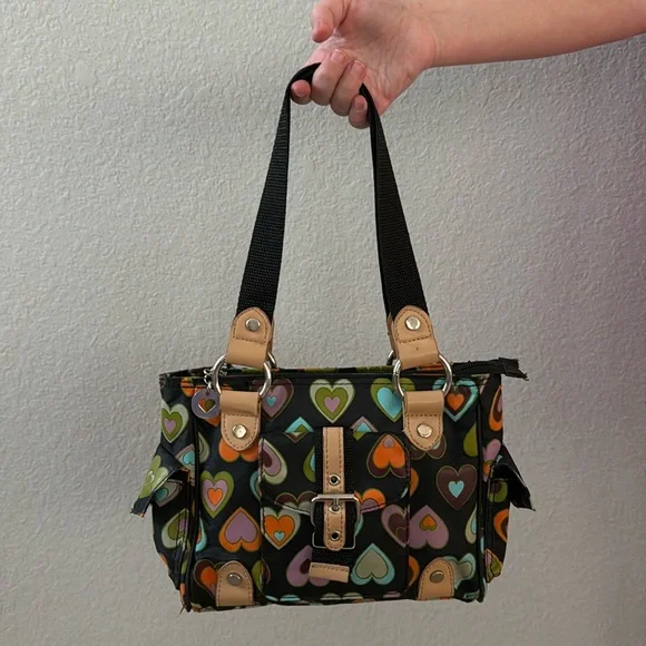 Y2K Heart Print Mini Bag Unbranded - Picture 2 of 10